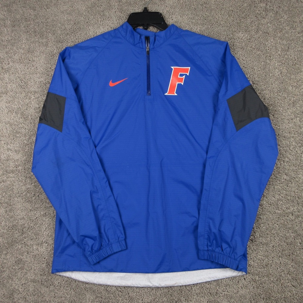 Florida Gators Jacket Mens Medium Blue Nike Storm Fit Waterproof Windbreaker